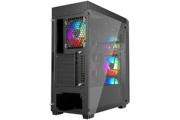 Obudowa PC Gembird CCCFCK700 Fornax K700 Midi Tower Czerwono-złoty