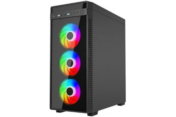 Obudowa PC Gembird CCCFCK700 Fornax K700 Midi Tower Czerwono-złoty