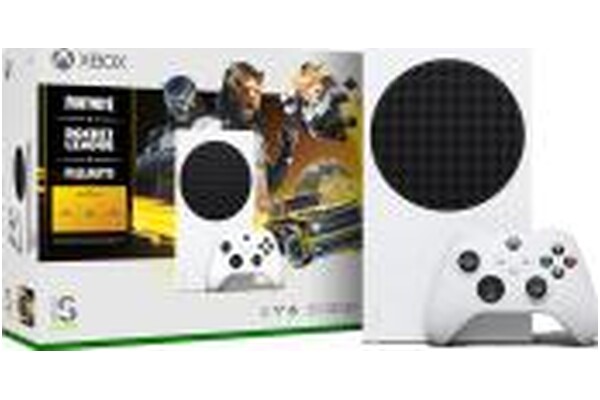 Konsola Microsoft Xbox Series S 512GB biały + dodatki Fortnite, Rocket League, Fall Guys