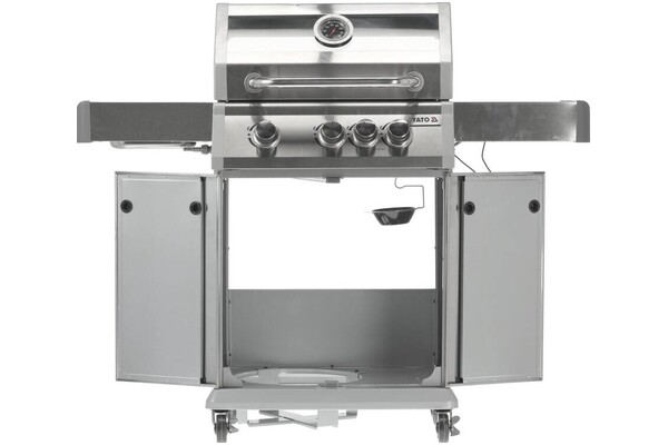 Grill gazowy YATO YG20015 palniki 3+1szt moc 11.2kW