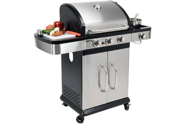 Grill gazowy YATO YG20018 palniki 3+1szt moc 11.2kW