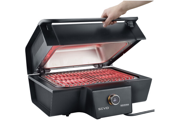 Grill elektryczny Stołowy, Tradycyjny Severin PG8106 Sevo 3000W