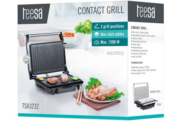 Grill elektryczny Kontaktowy Teesa TSA3232 1500W