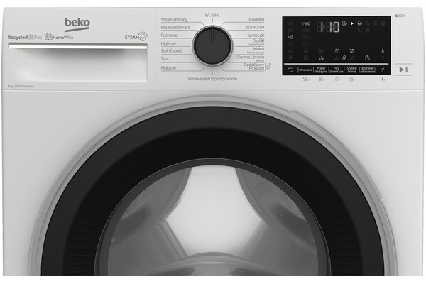 Pralka Beko B3WFU58415WPBS SteamCure 8kg 1400obr./min