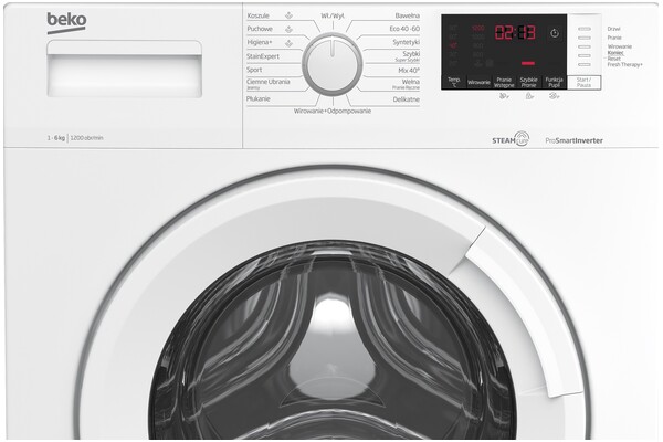 Pralka Beko WUE6612WWE SteamCure 6kg 1200obr./min
