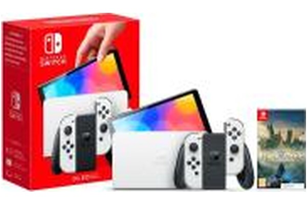 Konsola Nintendo Switch OLED 64GB biały + Dziedzictwo Hogwartu