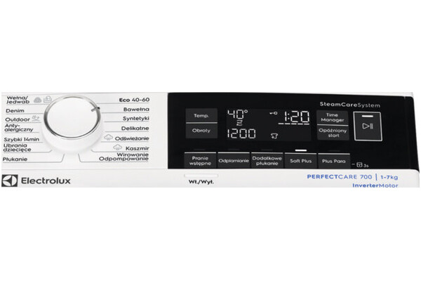 Pralka Electrolux EW7TN3372SP SteamCare 7kg 1300obr./min