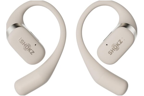 Słuchawki Shokz OpenFit Douszne Bezprzewodowe beżowy