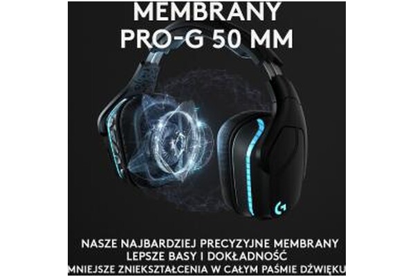 Słuchawki Logitech G935 G Pro X Nauszne Bezprzewodowe niebieski