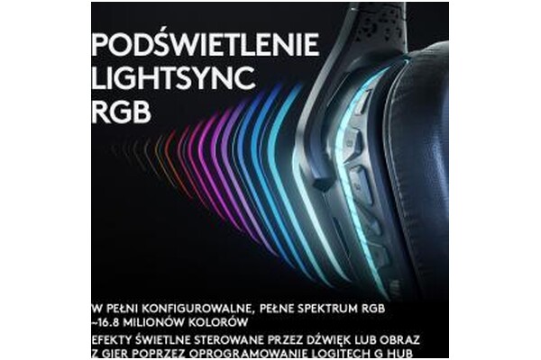 Słuchawki Logitech G935 G Pro X Nauszne Bezprzewodowe niebieski