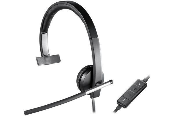 Słuchawki Logitech H650E Nauszne Przewodowe szary