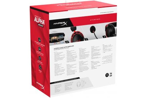 Słuchawki HYPERX Cloud Alpha Nauszne Bezprzewodowe czerwony