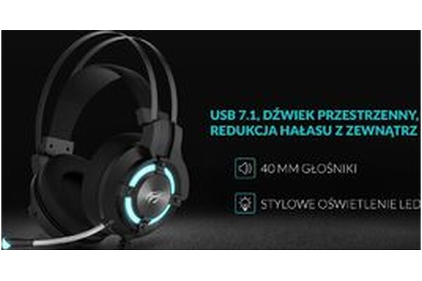 Słuchawki Havit H2212U Gamenote Nauszne Przewodowe niebieski