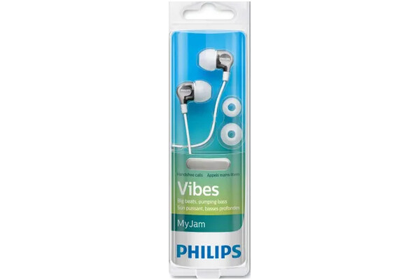Słuchawki Philips SHE3705WT Dokanałowe Przewodowe biały