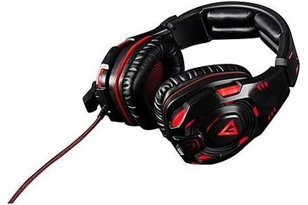 Słuchawki MODECOM MC832 Volcano Ghost Nauszne Przewodowe czarno-czerwony