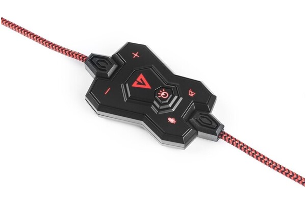 Słuchawki MODECOM MC832 Volcano Ghost Nauszne Przewodowe czarno-czerwony