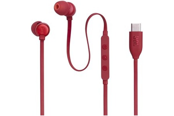 Słuchawki JBL Tune 310 Dokanałowe Przewodowe czerwony