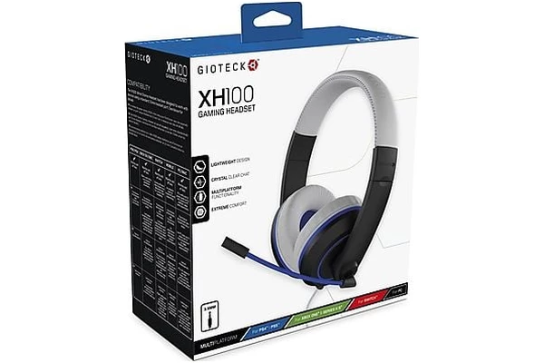 Słuchawki GIOTECK XH100P Nauszne Przewodowe czarno-biały