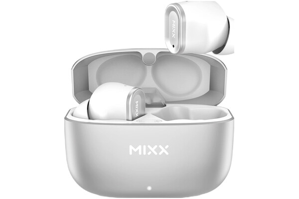 Słuchawki MIXX StreamBuds Custom 1 Dokanałowe Bezprzewodowe biało-srebrny