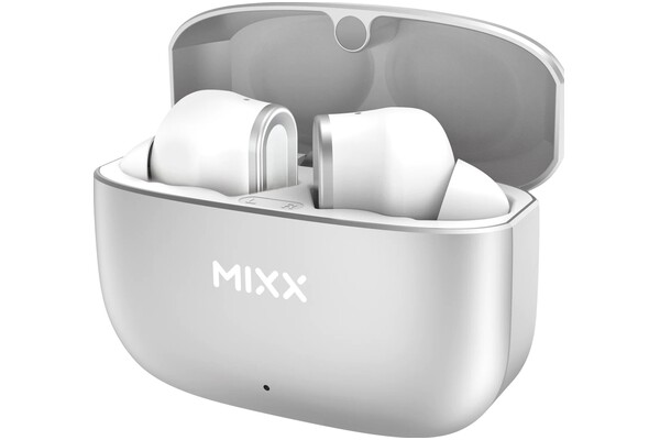 Słuchawki MIXX StreamBuds Custom 1 Dokanałowe Bezprzewodowe biało-srebrny