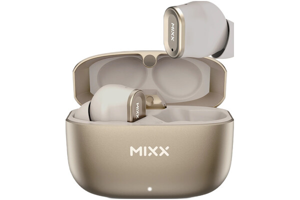 Słuchawki MIXX StreamBuds Custom 1 Dokanałowe Bezprzewodowe Szaro-złoty