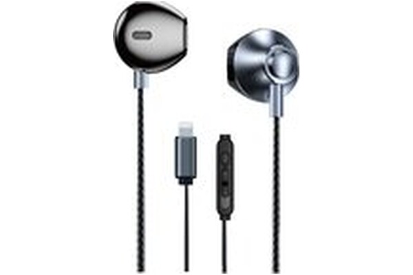 Słuchawki WEKOME YB08 Blackin Series Douszne Przewodowe srebrny
