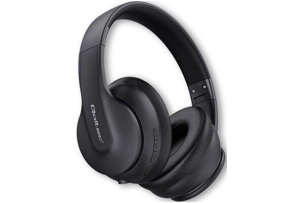 Słuchawki QOLTEC 50844 Nauszne Bezprzewodowe czarny