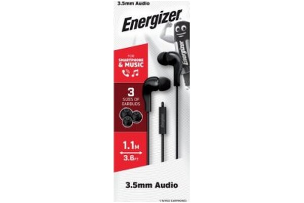 Słuchawki Energizer CIA5 Classic Dokanałowe Przewodowe