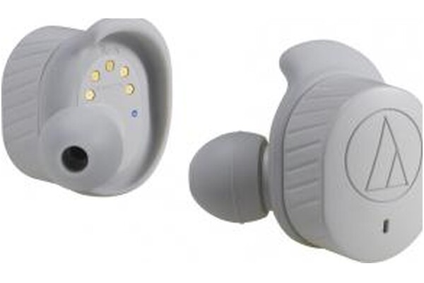 Słuchawki AUDIO-TECHNICA ATHSPORT7TWGY Dokanałowe Bezprzewodowe szary