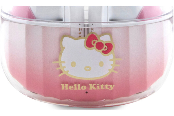 Słuchawki Hello KItty Kitty Head Logo Dokanałowe Bezprzewodowe różowy