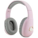 Słuchawki Hello KItty HKBHA1BKHLMP Metal Logo Oval Shape Nauszne Bezprzewodowe Różowo-szary