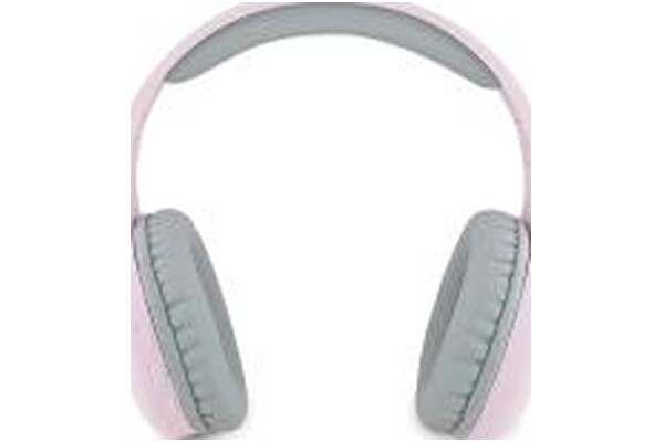 Słuchawki Hello KItty HKBHA1BKHLMP Metal Logo Oval Shape Nauszne Bezprzewodowe Różowo-szary