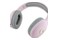 Słuchawki Hello KItty HKBHA1BKHLMP Metal Logo Oval Shape Nauszne Bezprzewodowe Różowo-szary