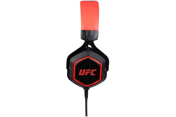 Słuchawki Konix UFC Casque Gaming Nauszne Przewodowe czarno-czerwony