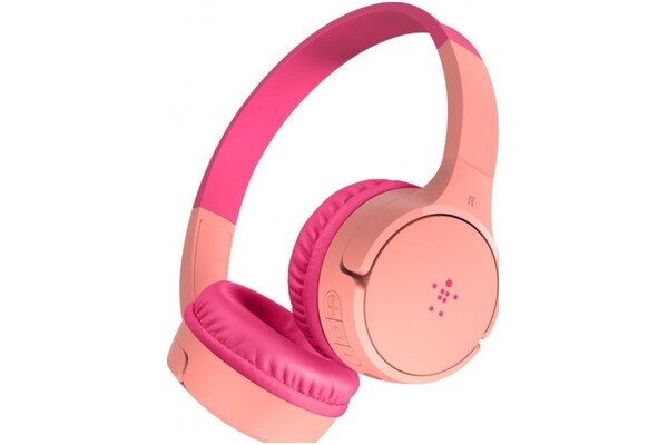 Słuchawki Belkin SoundForm Mini Kids Nauszne Bezprzewodowe różowy