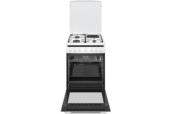 Kuchnia AMICA 58ME438HZPMSW płyta gazowo-ceramiczna, piekarnik elektryczny