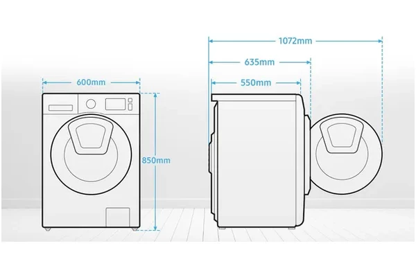 Pralka Samsung WW90TA046TH EcoBubble 9.0kg 1400obr./min