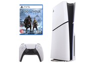 Konsola Sony PlayStation 5 Slim 1TB biało-czarny + God of War Ragnarok
