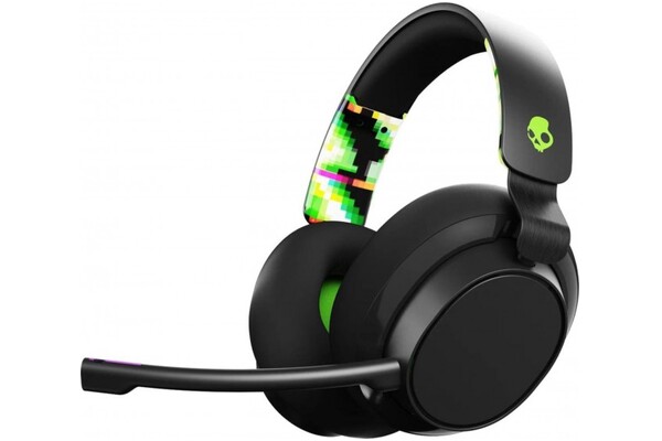 Słuchawki Skullcandy Slyr Nauszne Przewodowe czarno-zielony