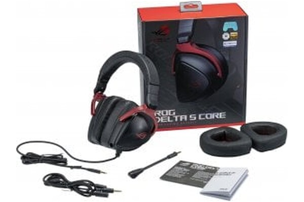 Słuchawki ASUS ROG Delta S Core Nauszne Przewodowe czerwony