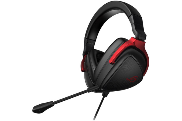 Słuchawki ASUS ROG Delta S Core Nauszne Przewodowe czarno-czerwony