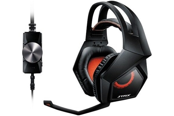 Słuchawki ASUS ROG Strix Nauszne Przewodowe czarno-czerwony
