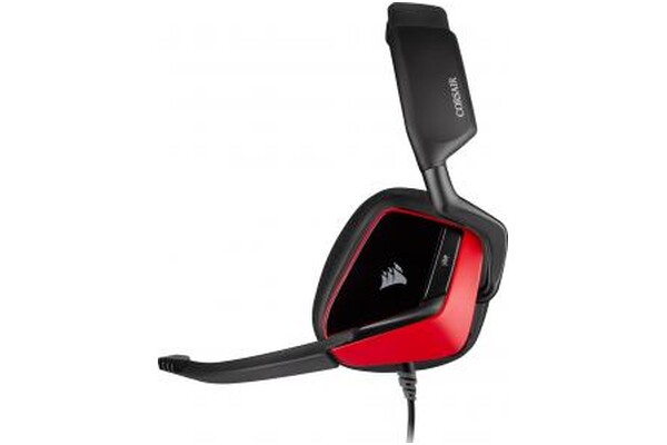 Słuchawki CORSAIR Void Elite Surround Nauszne Przewodowe czerwony