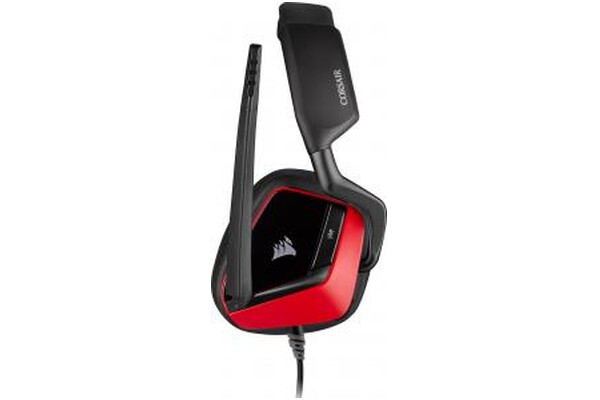 Słuchawki CORSAIR Void Elite Surround Nauszne Przewodowe czerwony