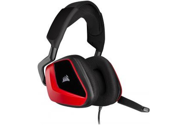 Słuchawki CORSAIR Void Elite Surround Nauszne Przewodowe czerwony