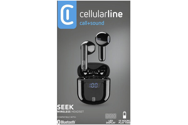 Słuchawki CELLULARLINE Seek Douszne Bezprzewodowe czarny