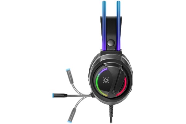 Słuchawki DEFENDER Flame RGB Nauszne Przewodowe czarny