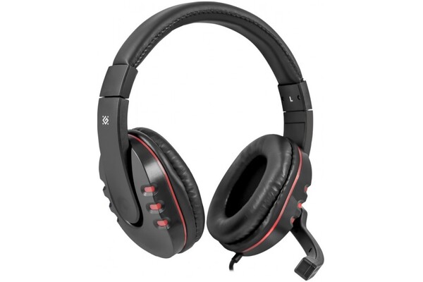 Słuchawki DEFENDER Warhead G160 Nauszne Przewodowe czarno-czerwony