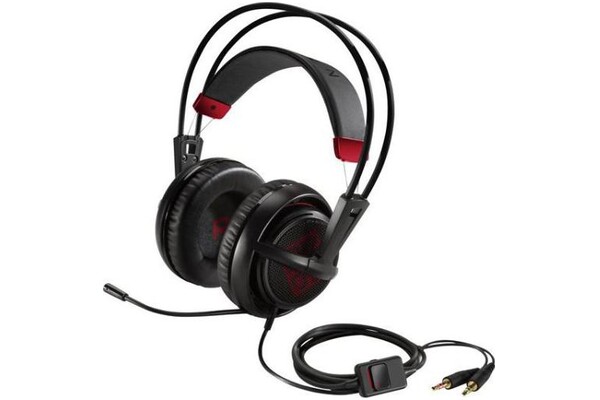 Słuchawki HP Omen SteelSeries Nauszne Przewodowe czarny
