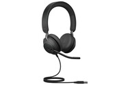 Słuchawki Jabra Evolve 2 40 MS Nauszne Przewodowe czarny